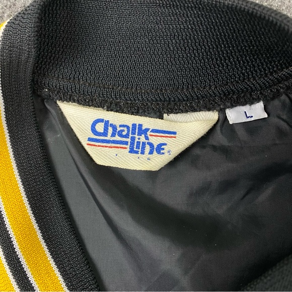Vintage 80’s NFL Pittsburg Steelers Lightweight Bomber Jacket Men’s Size Large - Picture 4 of 13